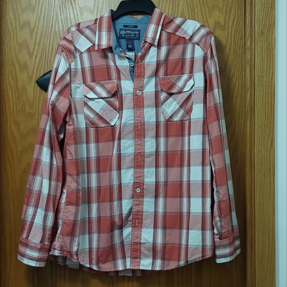 Men's American Rag Long Sleeve Button Down Shirt Size Large - Picture 4 of 5